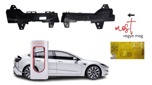 Tesla Model 3 gyri jobb els kdlmpa burkolat, javtott 1490023-00-A