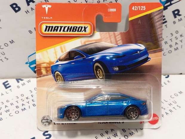 Tesla Model S - 42/125 - bliszteres -  Matchbox - 1:64