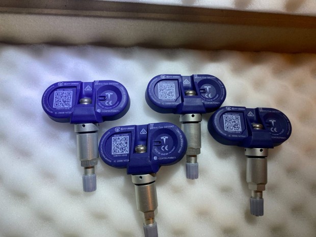 Tesla Tpms BLE szenzor, Tesla bluetooth szenzor Gyári új ezüst 4db