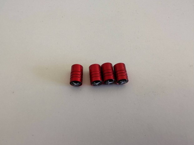 Tesla szelepsapka piros sz�n� Tesla felni szelep sapka 4db 1000Ft