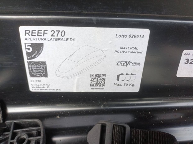 Tetőbox, kis méretű tetőbox, Reef 270