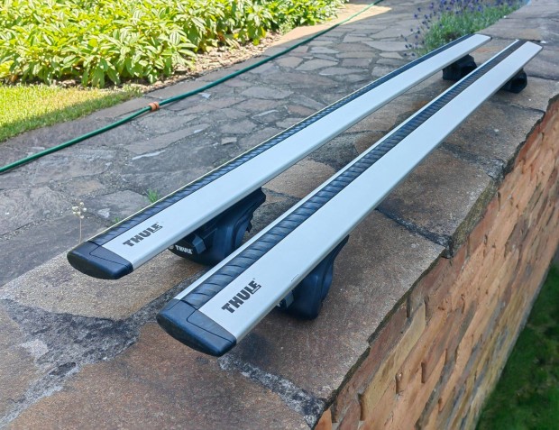 Tetőcsomagtartó thule wingbar tetőkorlátos 135 cm újszerű!!!