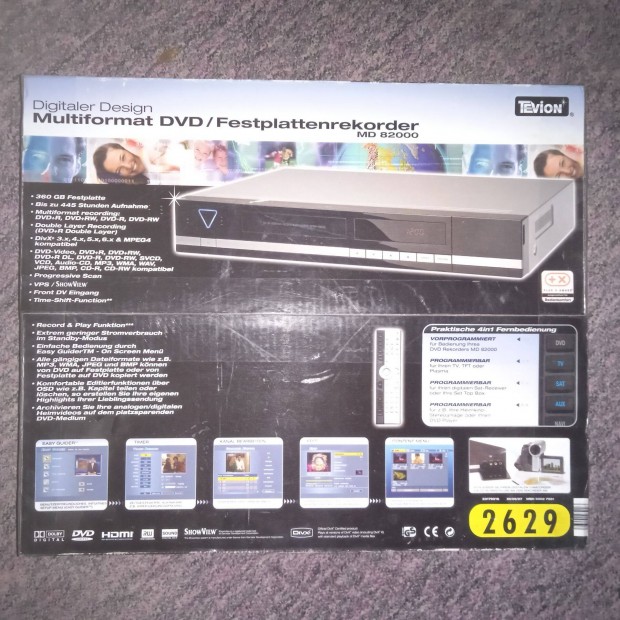 Tevion DVD felvev , MD 82000 , a DVD lejtsz hibs