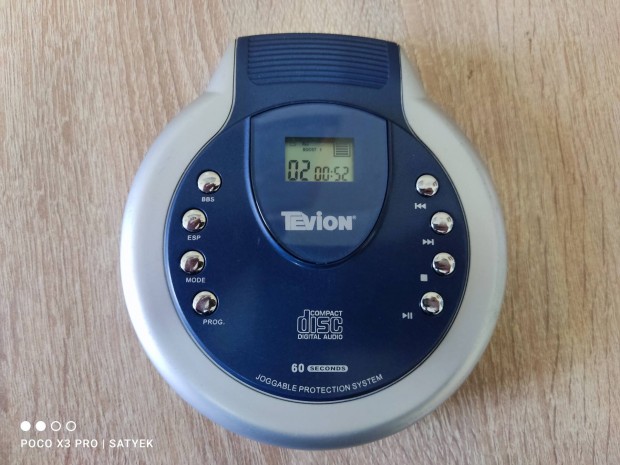 Tevion discman , cd walkman lejtsz 60 sec esp