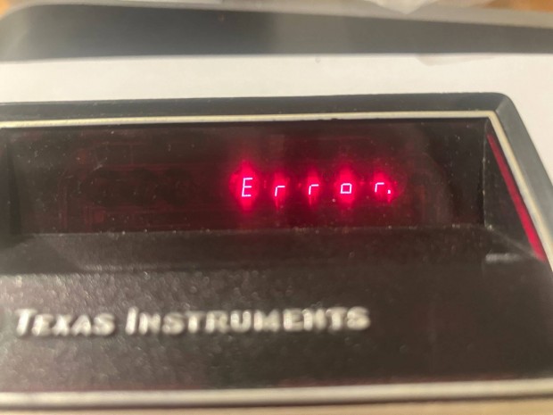 Texas Instruments retro LED szmolgp