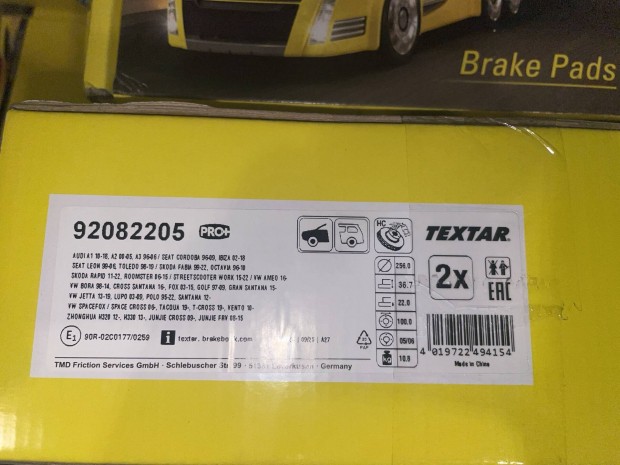 Textar féktárcsa Golf 4/bora stb