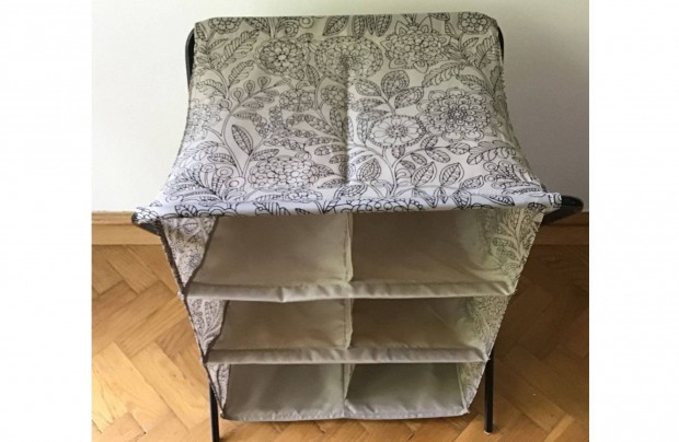 Textil-f�m, �sszecsukhat� t�rol�. 6 rekeszes. Sz�p, �jszer�