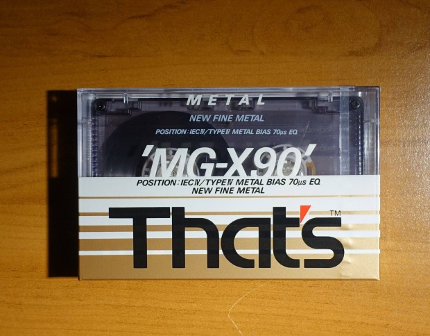Thats Taiyo Yuden MG X90 Metal bontatlan kazetta deck