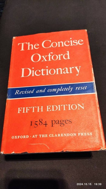 The Concise Oxford Dictionary (Fifth edition)