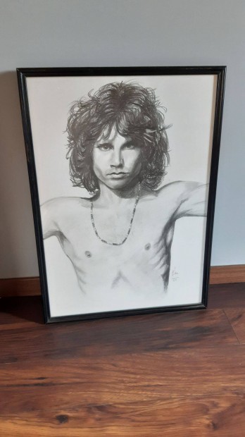 The Doors Jim Morrison 62cm x 45cm keretezett mvsz grafika 1995