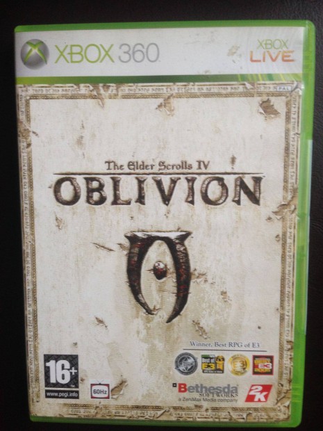 The Elder Scrolls IV Oblivion eredeti xbox360 jtk elad-csere