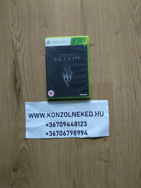 The Elder Scrolls V Skyrim eredeti Xbox 360 jtk