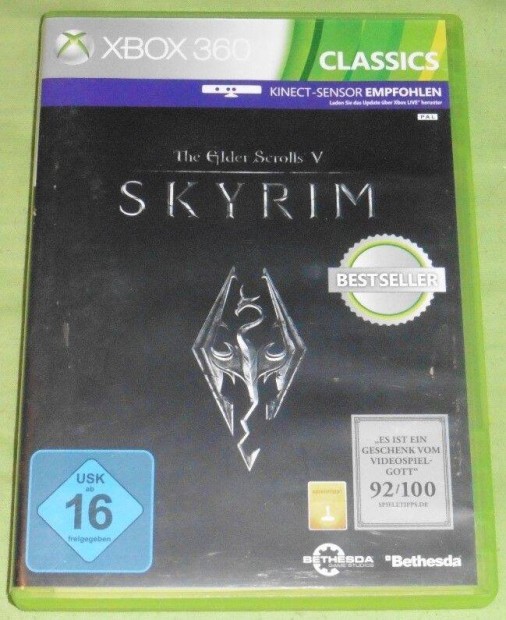 The Elder Scrolls V. Skyrim nmetl kinectre is Gyri Xbox 360 Jtk