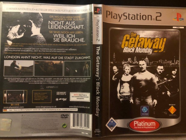 The Getaway Black Monday PS2 Playstation 2 (eredeti lemez)