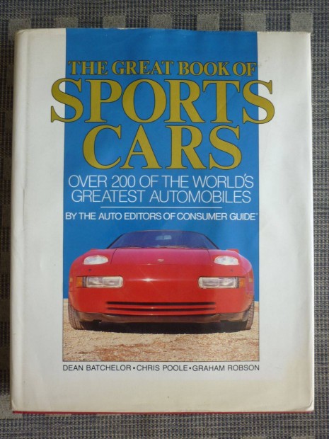 The Great Book of Sports Cars angol nyelv knyv 1988