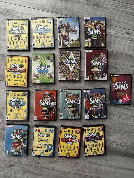 The SIMS Kiegészítő PC Játék (the sims 1, the sims 2, the sims 3)