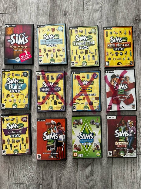 The SIMS Kiegészítő PC Játék (the sims 1, the sims 2, the sims 3)