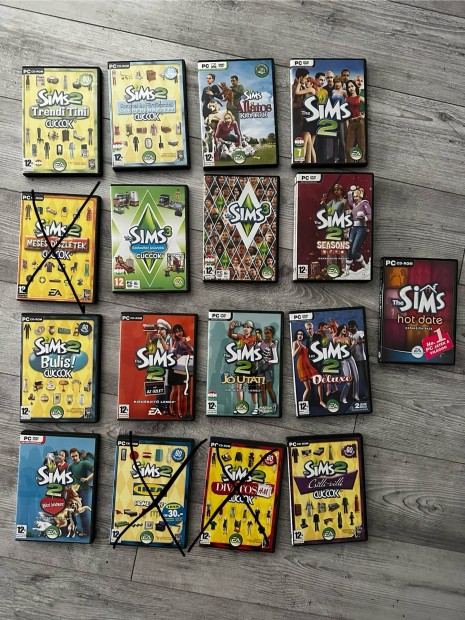 The SIMS Kiegészítő PC Játék (the sims 1, the sims 2, the sims 3)