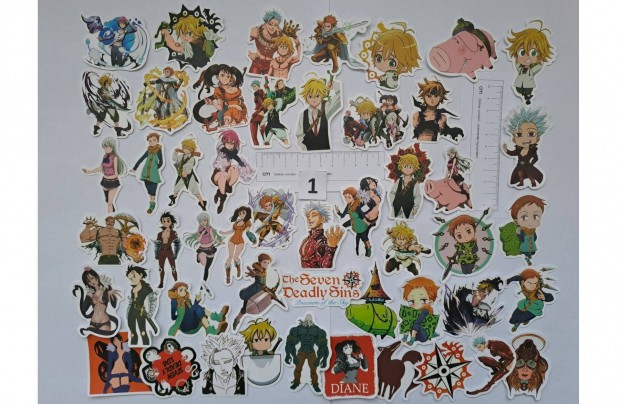 The Seven Deadly Sins anime matrica 50 db 2 fle