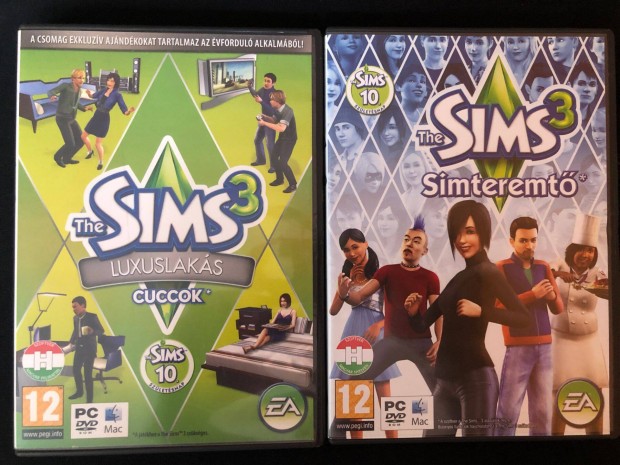 The Sims PC jtk 4db egyben (karcmentes)