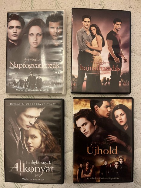 The Twilight Saga eredeti DVD filmek (4 db)