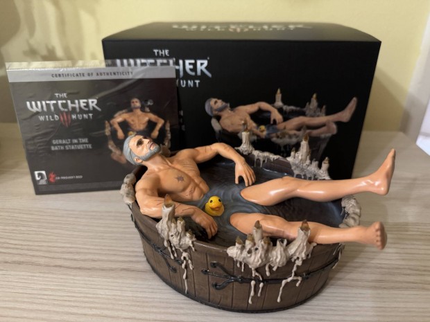 The Witcher Geralt in the bath statuette