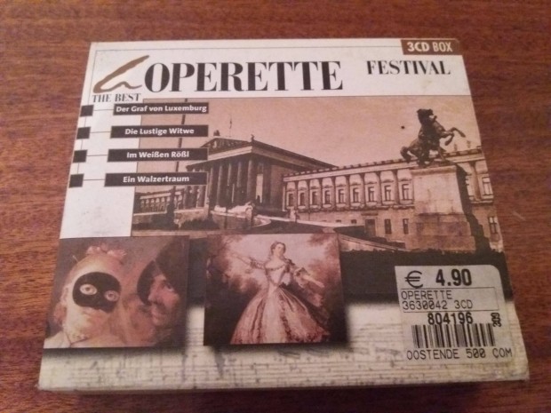 The best operette opera fesztivl 3 CD dsztasakban