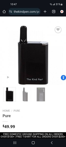 The kind pen pure 510 battery vaporizer