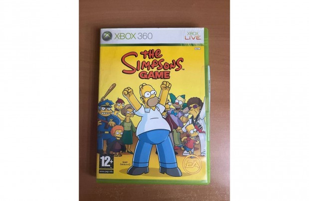 The simpsons game xbox 360-ra elad!