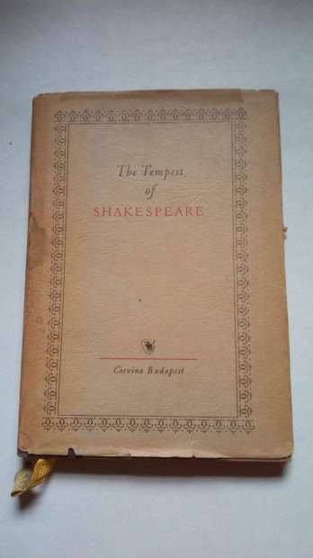 The tempest of William Shakespeare 1957. v angol nyelv