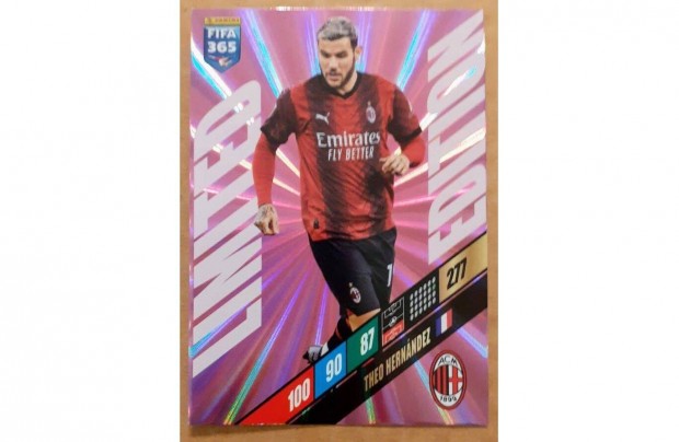 Theo Hernandez AC Milan Limited focis krtya Panini FIFA 365: 2024