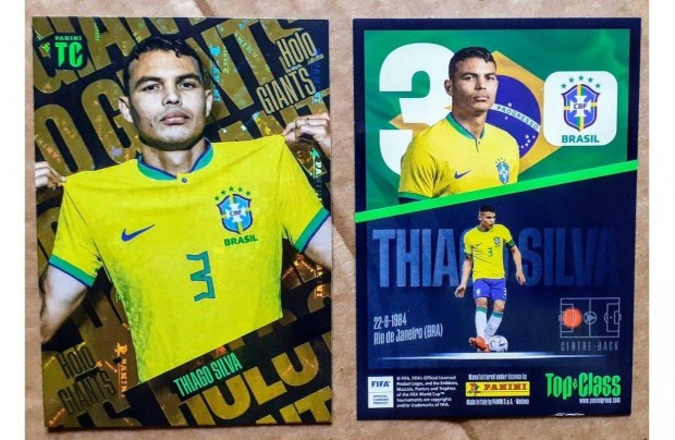 Thiago Silva Brazlia Holo Giants focis krtya Panini Top Class 2023