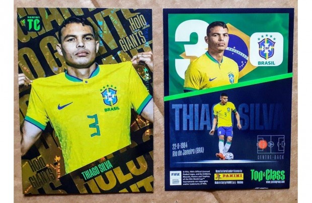 Thiago Silva Brazlia Holo Giants focis krtya Panini Top Class 2023