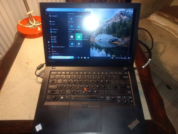 Thinkpad T470 webkamerás Core i5 laptop, WIN 10, 128 SSD, 4 GB, jó akk