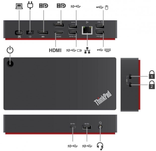 Thinkpad Universal USB-C Dock laptop dokkol Lenovo