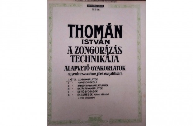 Thomán István: A zongorázás technikája 1-2-3 kötet egyben