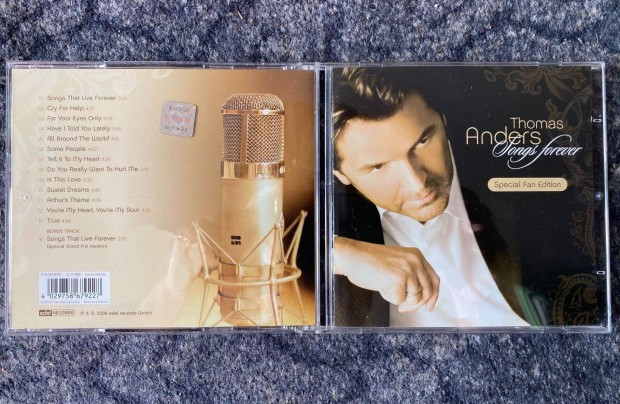 Thomas Anders-Songs forever CD j,Posta megoldhat