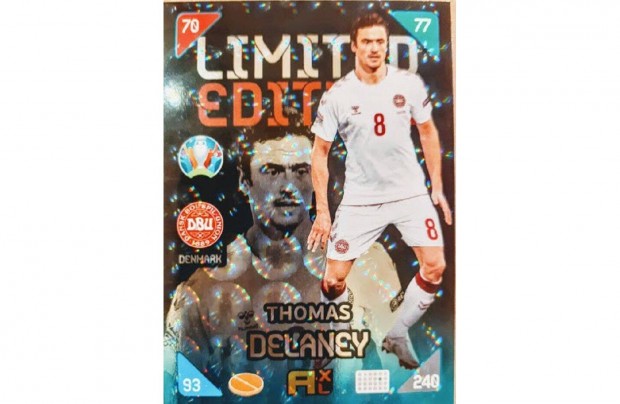 Thomas Delaney Dnia Limited Edition focis krtya Panini Kick off 2021