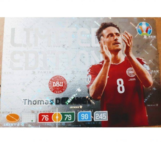 Thomas Delaney Dnia Limited focis krtya Panini UEFA Euro 2020