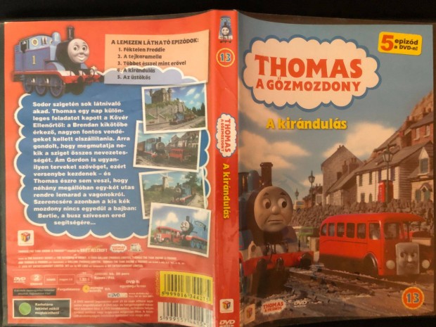 Thomas, a gzmozdony DVD A kirnduls