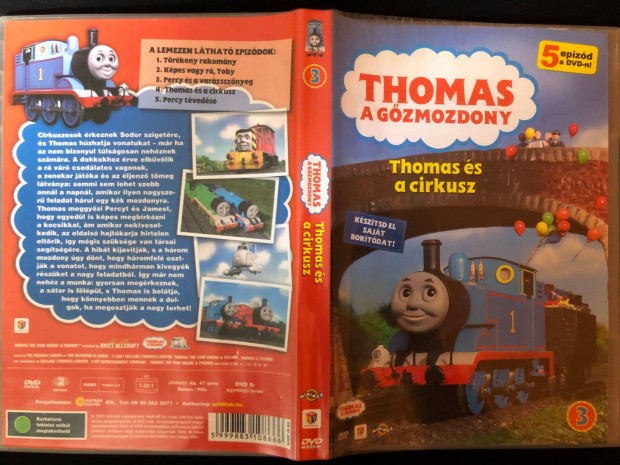 Thomas, a gzmozdony DVD Thomas s a cirkusz (sznezvel)