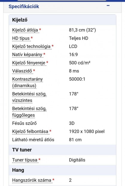 Thomson 81cm tmr TV