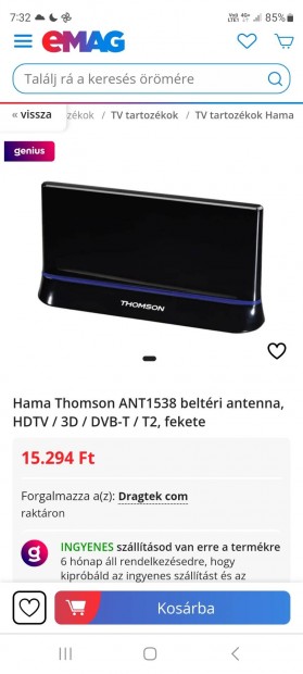 Thomson ANT1538BK aktv DVB-T beltri antenna