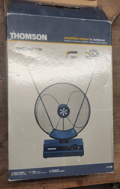 Thomson ANT85 Akt�v Szobaantenna 36dB Er�s�t�s, DVB-T/T2 t�mogat�s