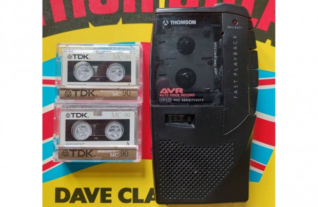 Thomson DK 10 Diktafon Walkman MNI Kazettás MAGNÓ 2-DB Kazetta