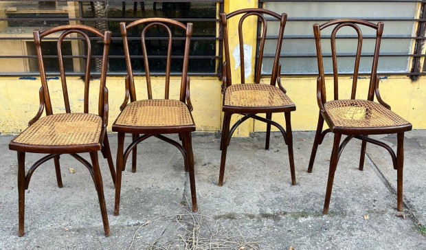 Thonet szk 2 db szakadt ndazs (jelzett) 4db