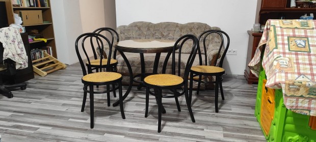 Thonet thonett tonet tonett  asztal 4 szkkel