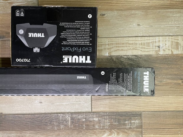 Thule 7107 tapszett + 127 cm fekete Wingbar