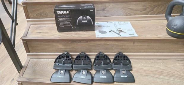 Thule 753 talpszett + 3062 Kit + Slidebar rúd (144cm )