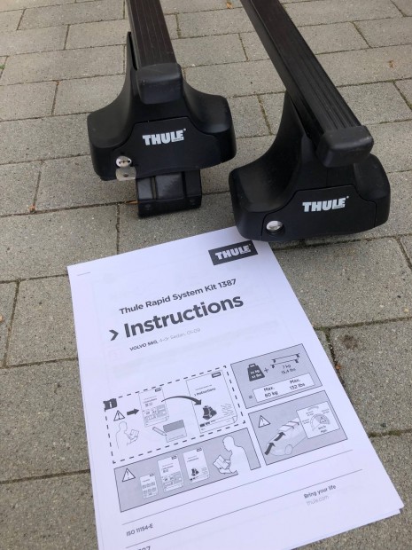 Thule 754 Volvo s60 s 60 sedan tetőcsomagtartó 01-09 !